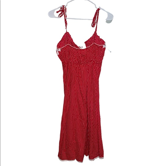 Red Polka Dot Slip Dress - Picture 2 of 2